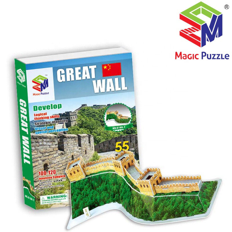 DIY Bangunan Terkenal - GREAT WALL China - World Great Architect - 3D Puzzle Tembok Cina - Pazel Bangunan Bersejarah - Pazel Tembok Cina - Keajaiban Dunia Puzzle