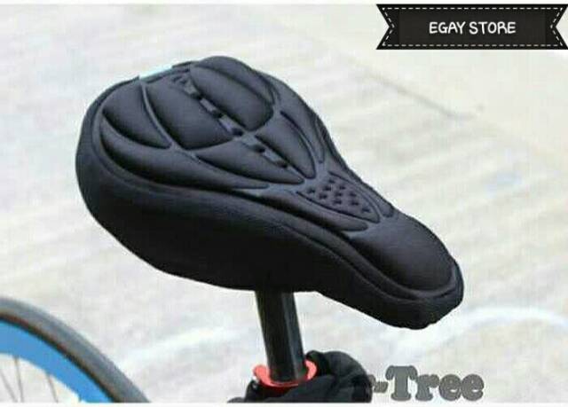 [Bayar DiTempat] Bantalan Jok Sadel Sepeda Empuk 3D / Gel Pad Saddle Bike Skotlet Reflektif Terbaru