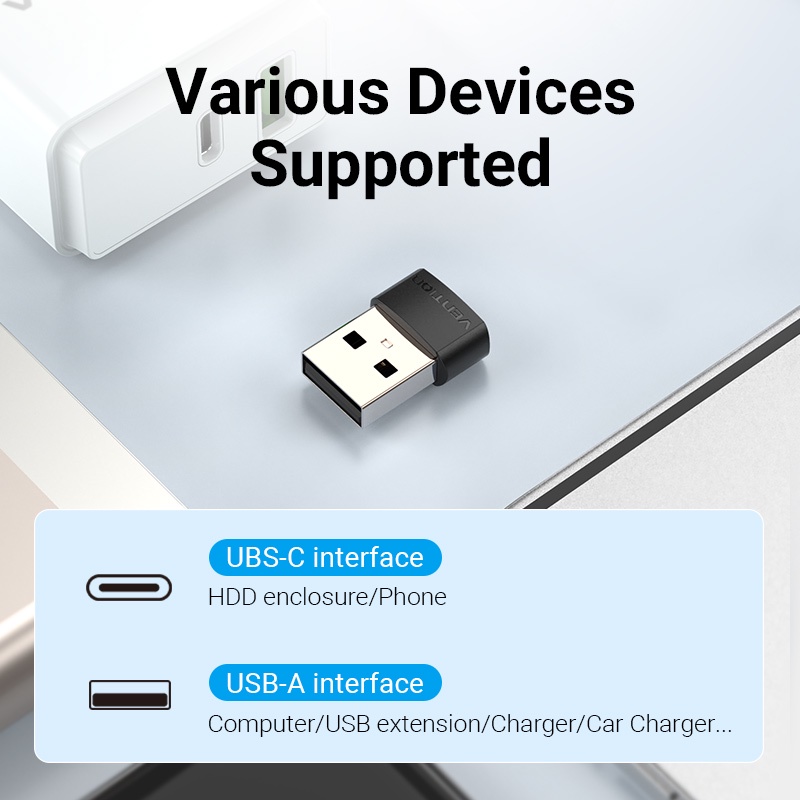 Vention Adapter Tipe C Female Ke Usb A Male Untuk Samsung S9 Huawei