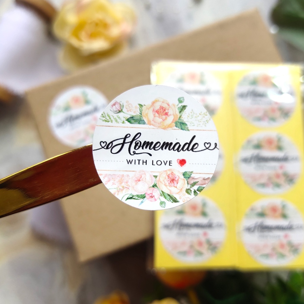 

STICKER STIKER Homemade Home made | Just for you Enjoy made with love READY STOK seagel seal packing