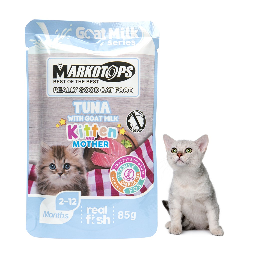 Markotops Pouch 85gr All Varian Semua Rasa Makanan Kucing Adult &amp; Kitten