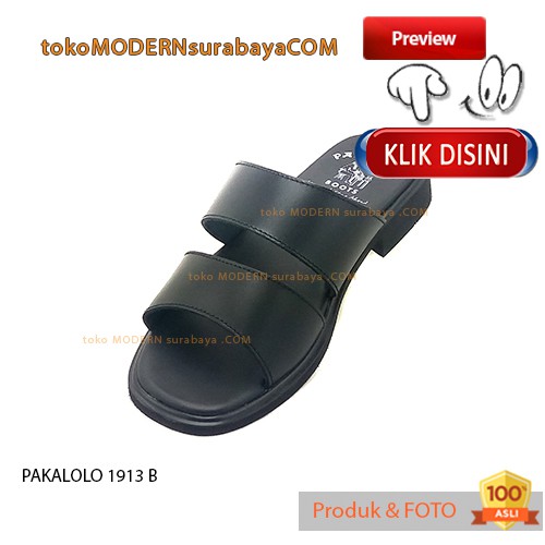 PAKALOLO 1913 BLACK sandal pria casual