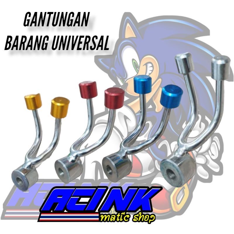 Gantungan Barang Motor Model Y Besi Variasi Matic Bebek