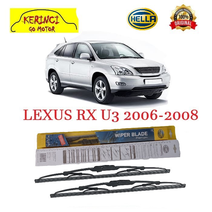 WIPER LEXUS RX U3 2006-2008 HELLA PREMIUM 26&quot; &amp; 22&quot; SEPASANG WIPER