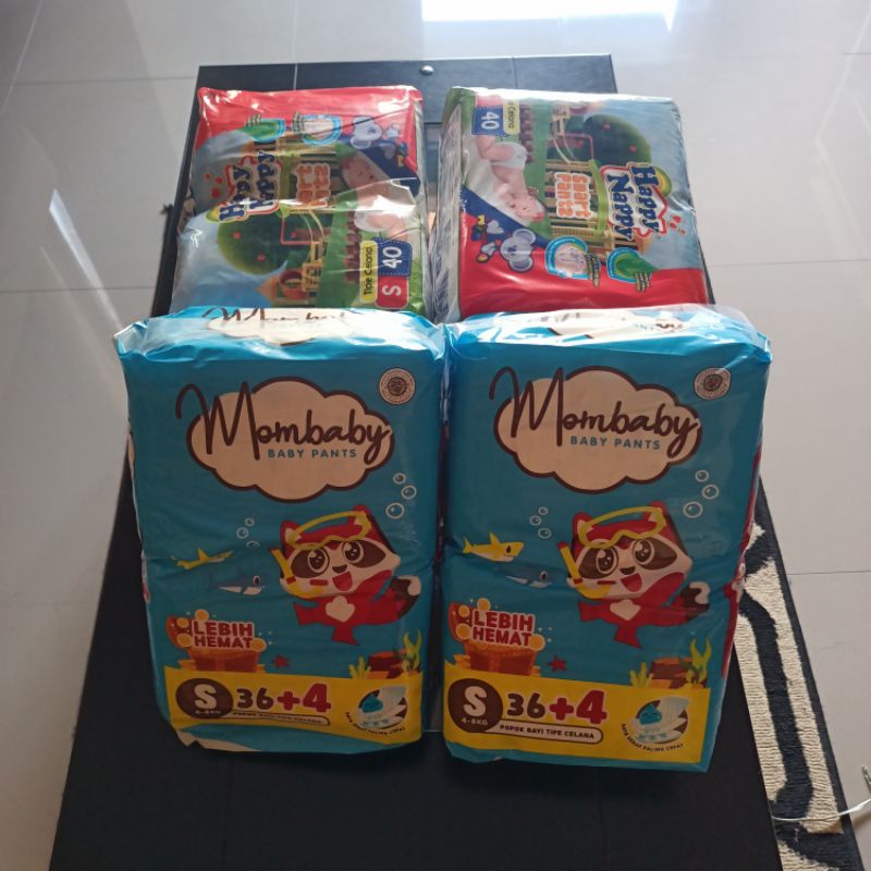 pampers mombaby isi 40pcs ukuran s