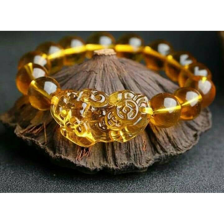 Gelang Citrine Kristal Pixiu
