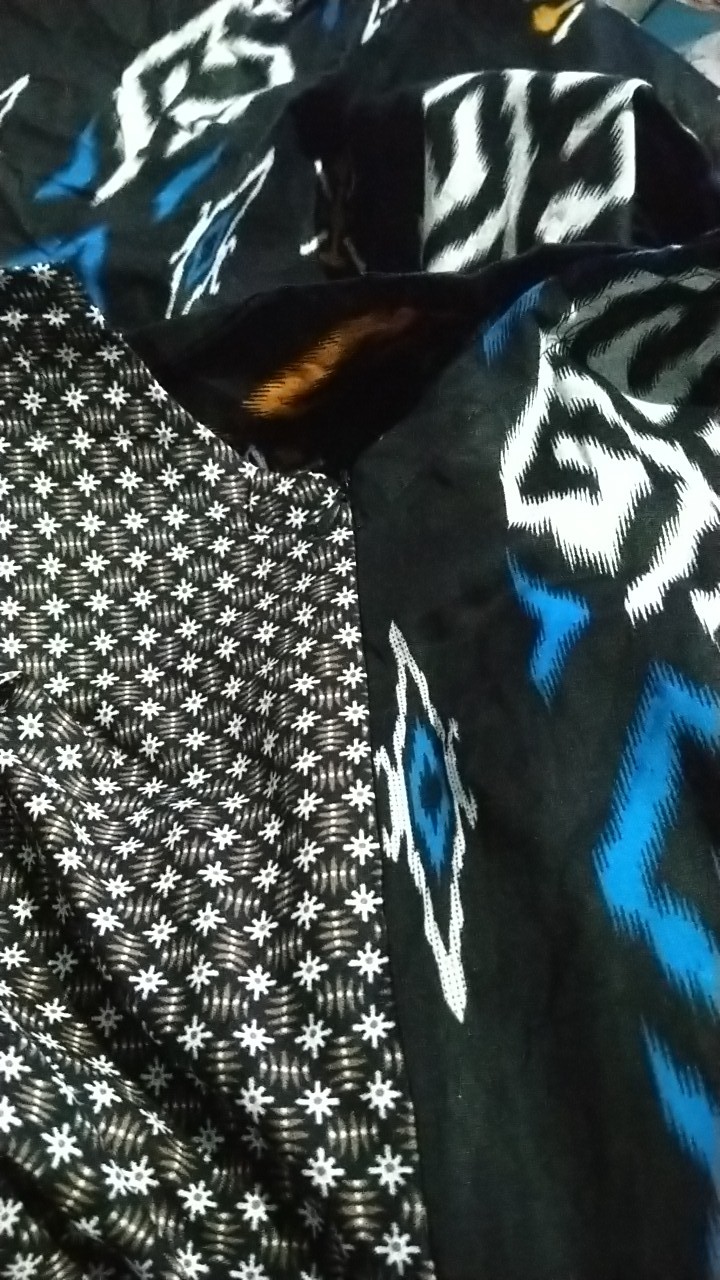 Gamis Batik Tiedye,jumputan,sasaringan,malaman Abstrak Gamis Batik Pekalongan