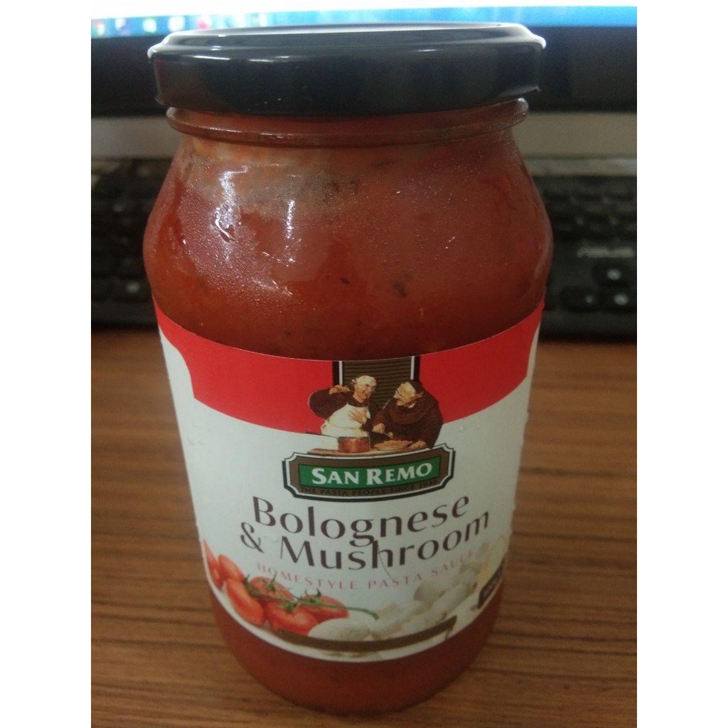 

San Remo BOLOGNESE & MUSHROOM 500 Gr Homestyle Saus Tomat Pasta Sauce