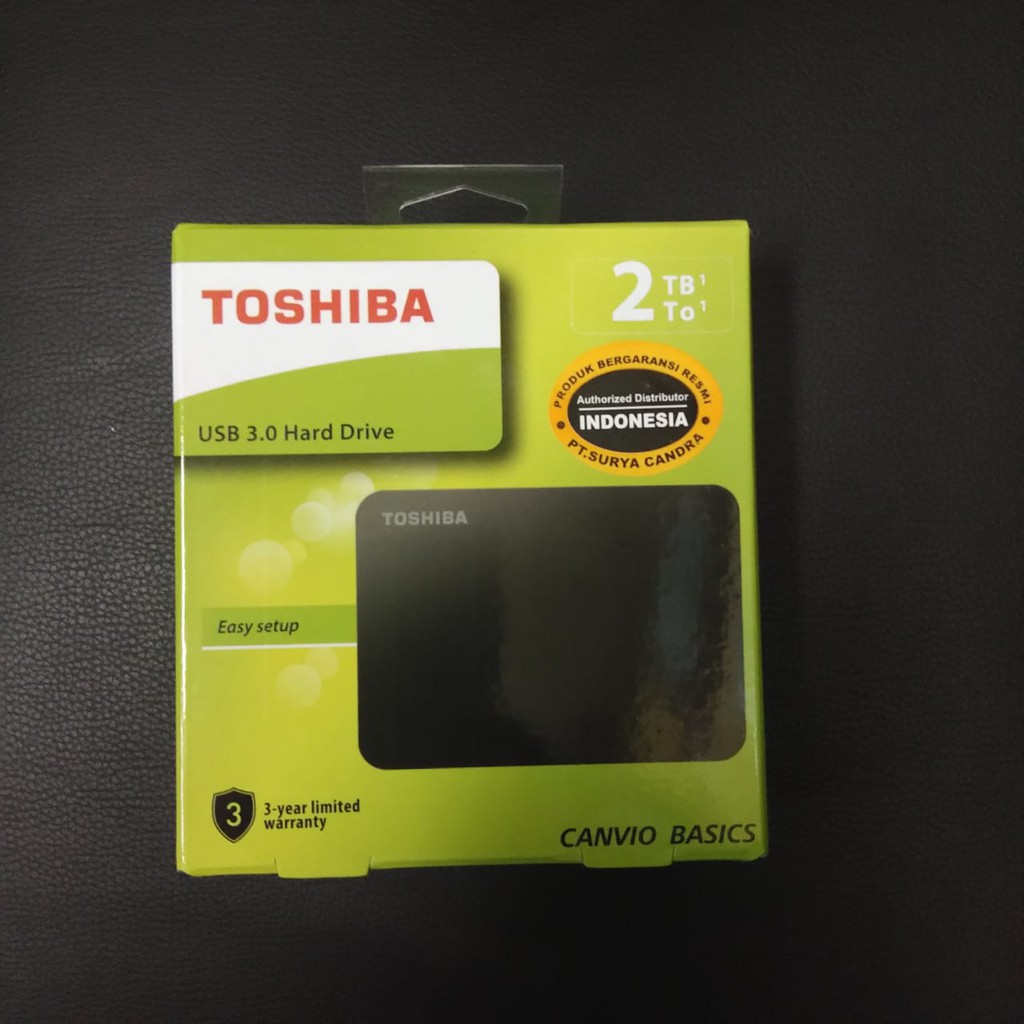 Toshiba Harddisk 2TB External Canvio Basics