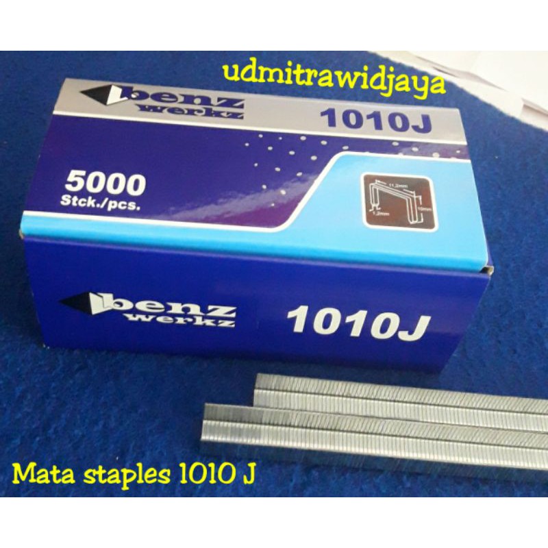 Refill isi staples 1010j 10x10 mm Air Stapler Gun 1022J paku U isi 5000pcs mata isi staples tembak