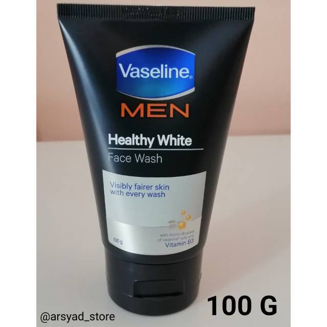 vaseline men healthy white face wash