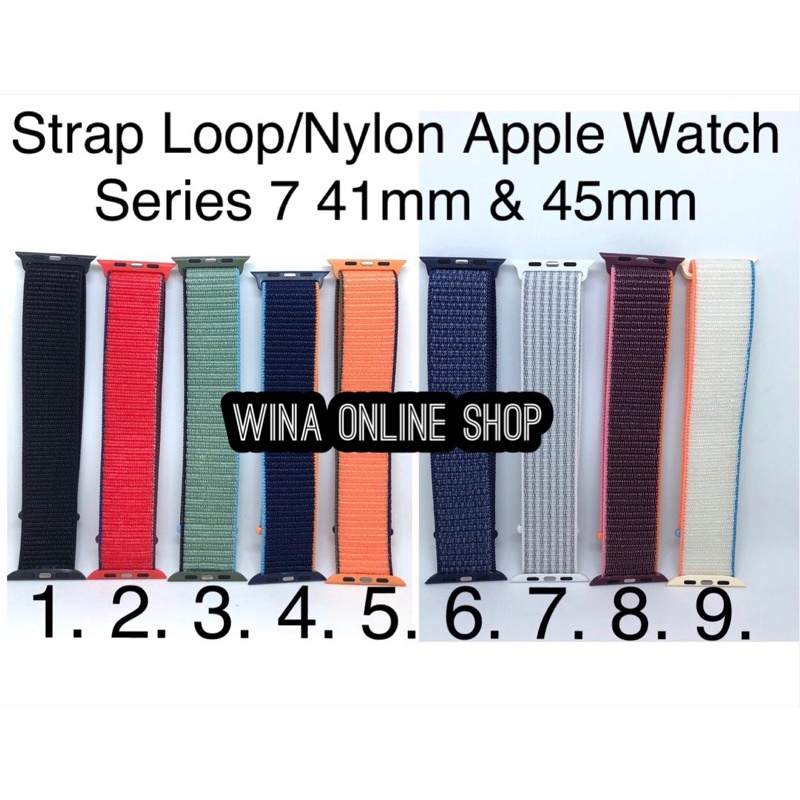 Strap Loop Apple watch series 7 2021 41mm / 45mm || strap nylon-41mm