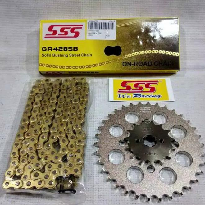 Gear Set Sss Smash - Shogun 125 - Shogun 125 Sp Rantai Gold