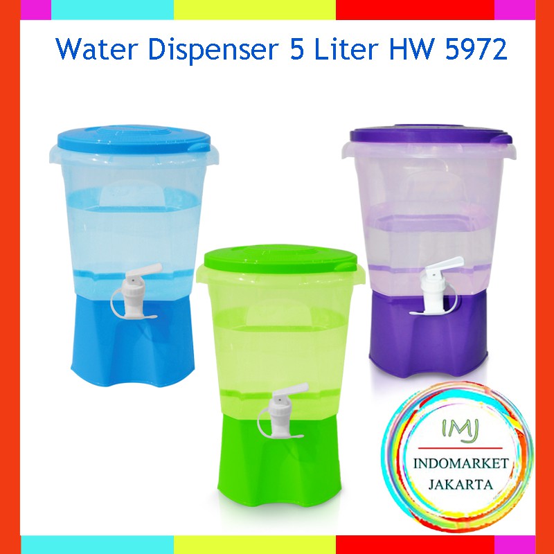 Jual Hawaii Tempat Penyimpanan Air / Naura Water Dispenser 5 Liter HW