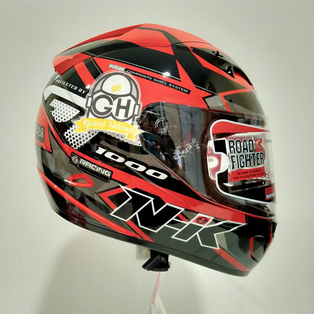 HELM NHK GP1000 STAR BLACK RED METALIC NHK GP 1000 NHK GP1K