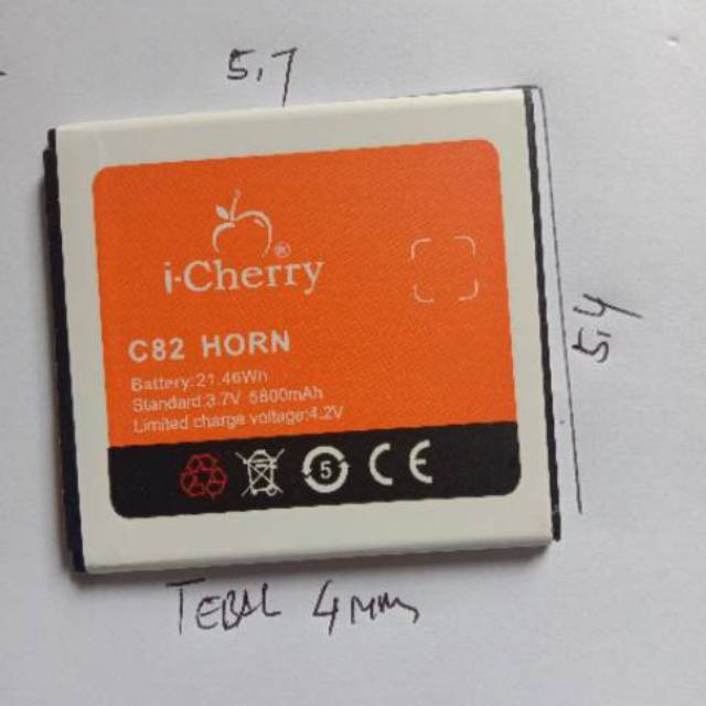 Baterai Batre Battery  I-CHERRY C82 Horn icherry C82 Horn Original Battery Handphone