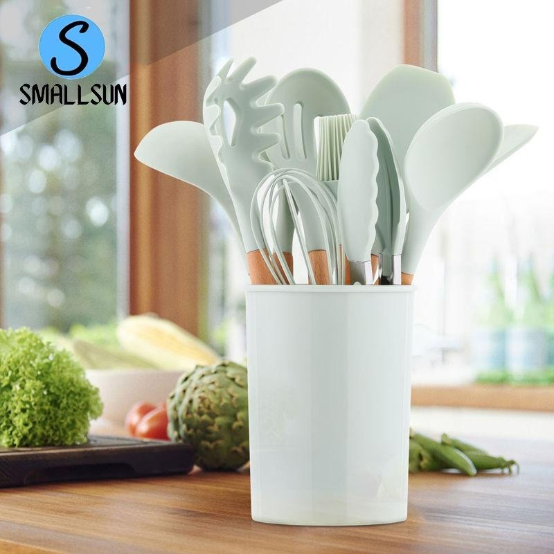 Sillicone Spatula Utensil Set 12 in 1 / Peralatan Masak Goreng Tumis Rebus