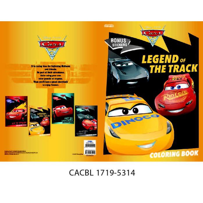 JUAL CARS COLORING BOOK L ADINATA / BUKU MEWARNAI / BUKU ANAK TERPOPULER