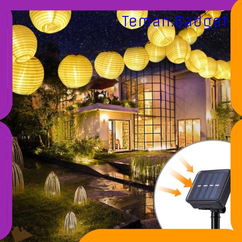 TG-DG312 OUSAM LAMPU HIAS DEKORASI LAMPION SOLAR POWER 20 LED 5M - M202