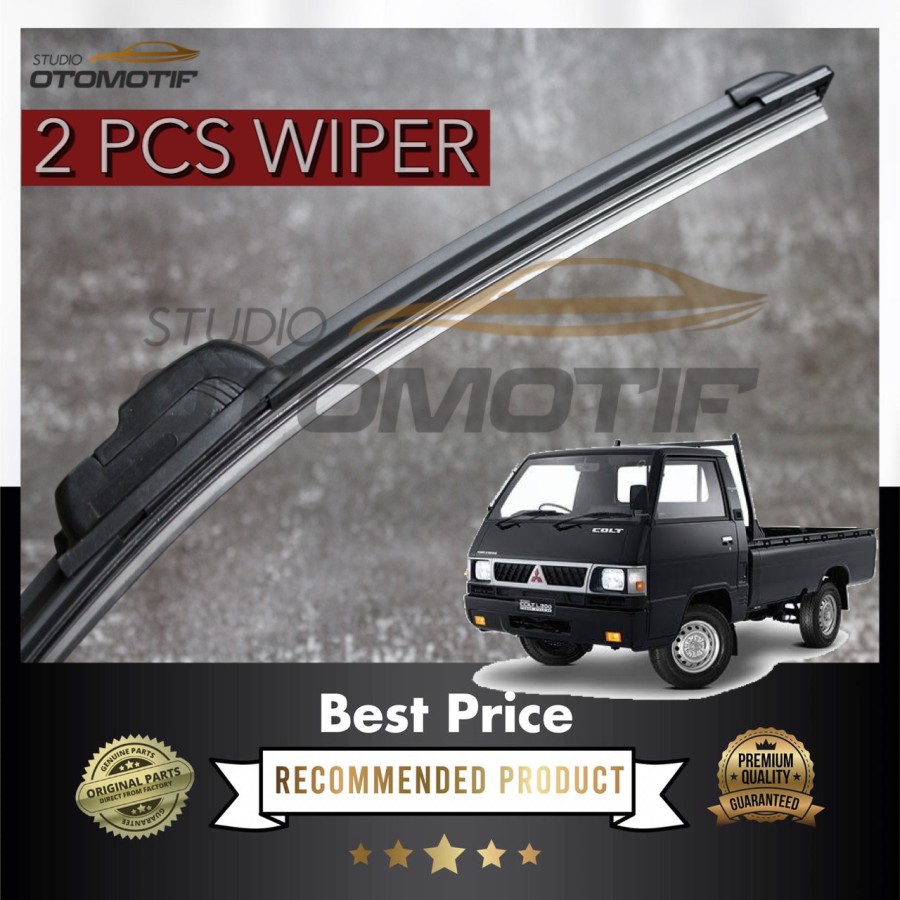 New WIPER L300 COLT FRAMELESS / WIPER MOBIL L300 PISANG 2PCS New
