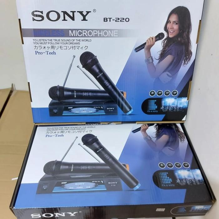 mic wireless sony bt220 mic handle double mic sony bt 220 wireless