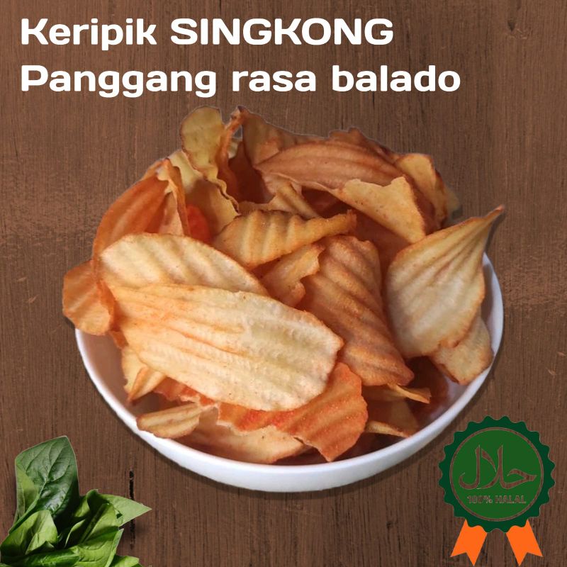 

Kripik Singkong Panggang Rasa Balado