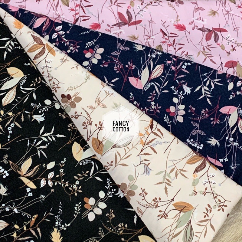 kain katun jepang motif fancy flowery D920