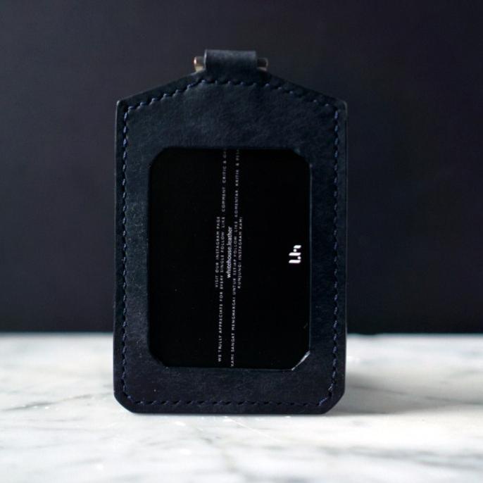 

Whitehouse Lanyard - Badalassi Carlo Italian Leather - Pueblo Navy Terlaris