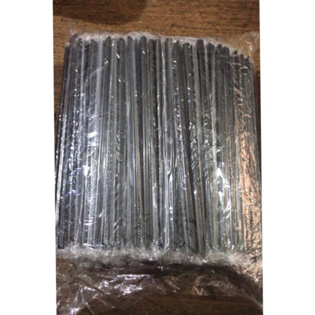 Sedotan Plastik - Sedotan Plastik Hitam Steril - isi 300pcs