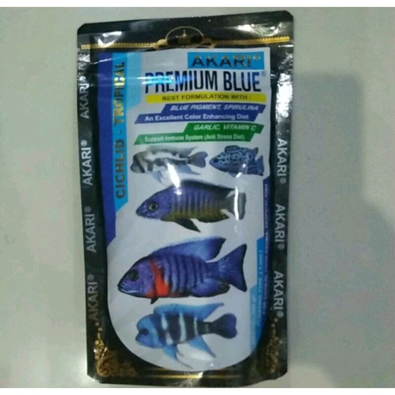 Akari Premium Blue CichlidTropical 100Gram. Pelet Cichlid