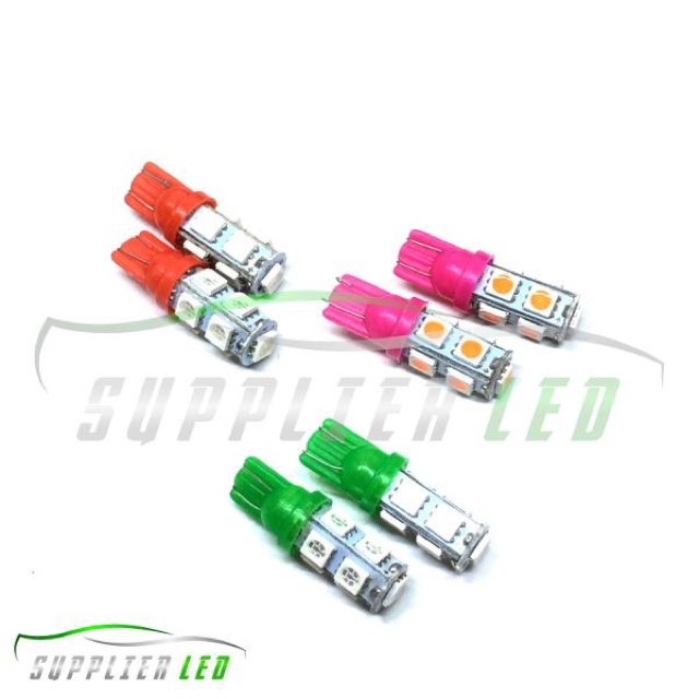 Lampu LED T10 Motor Mobil 9 Mata Senja Sein Mundur Plat