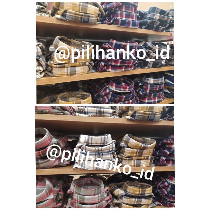 Kemeja Flanel Uniqlo Original Wanita - [SALE]