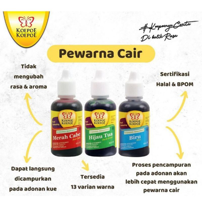 PEWARNA KOEPOE 30ML Minuman - Makanan