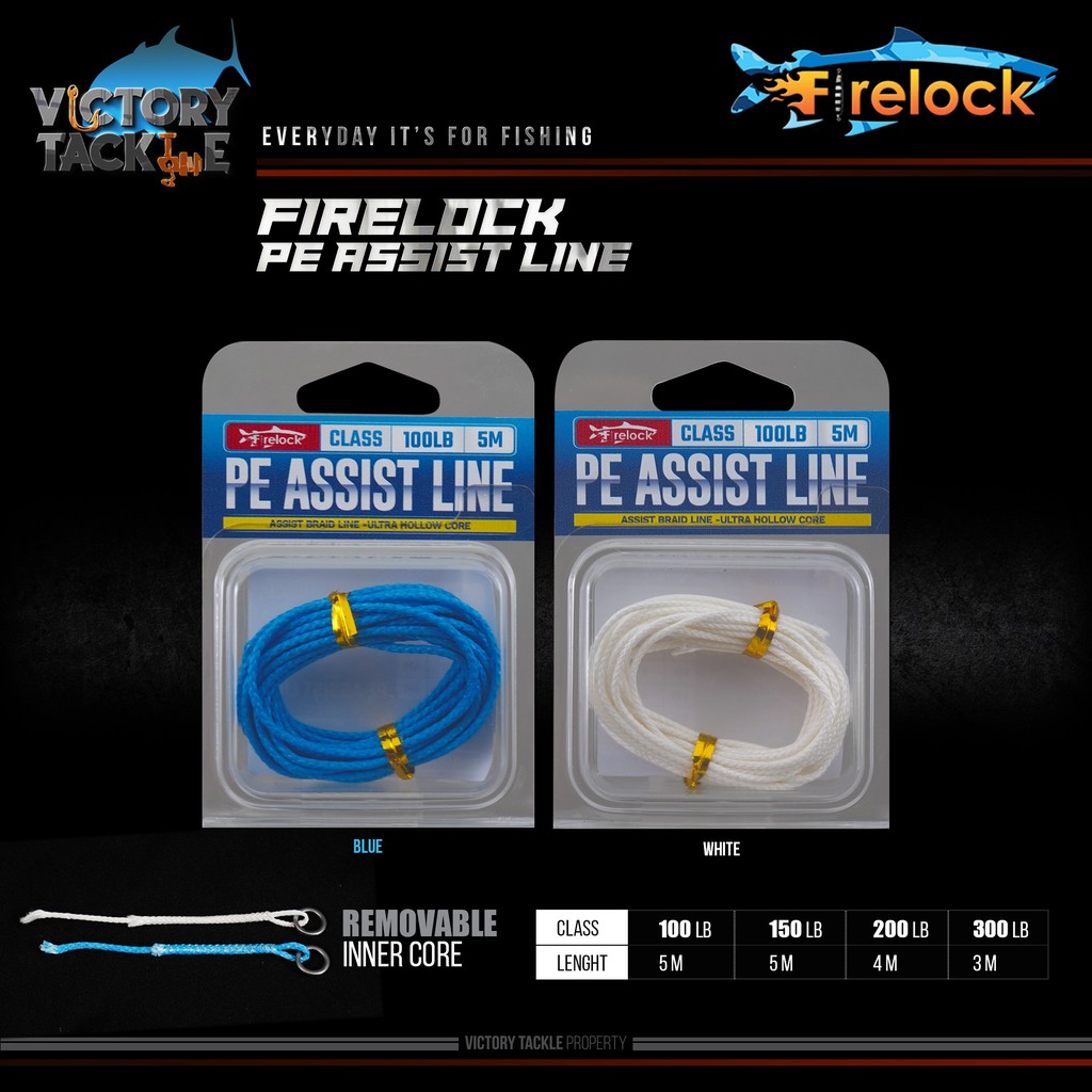 Senar Pancing Benang Kevlar FIRELOCK ASSIST LINE