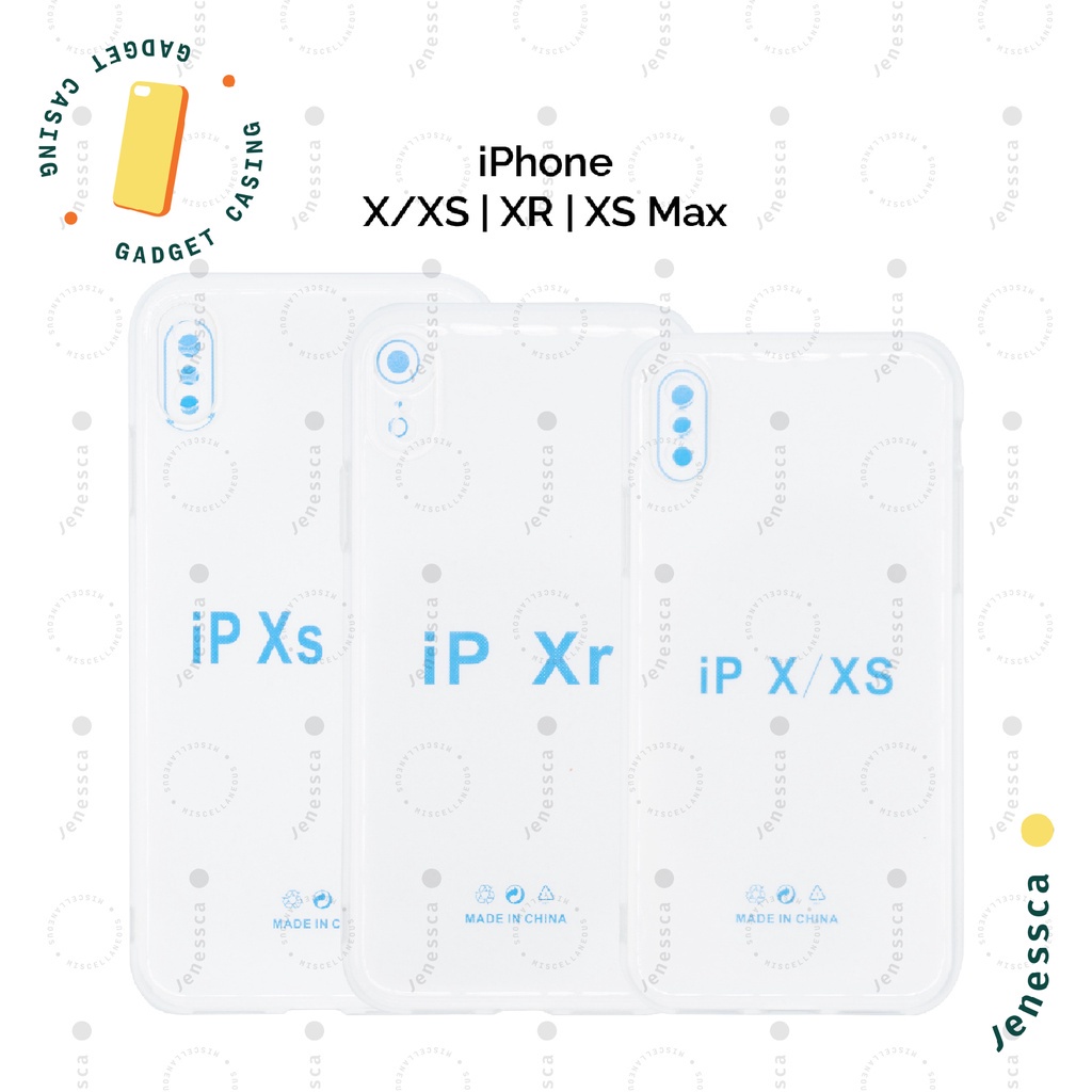 Casing iPhone X/XS/XR/XS Max Case TPU Transparan Bening Slim Tipis