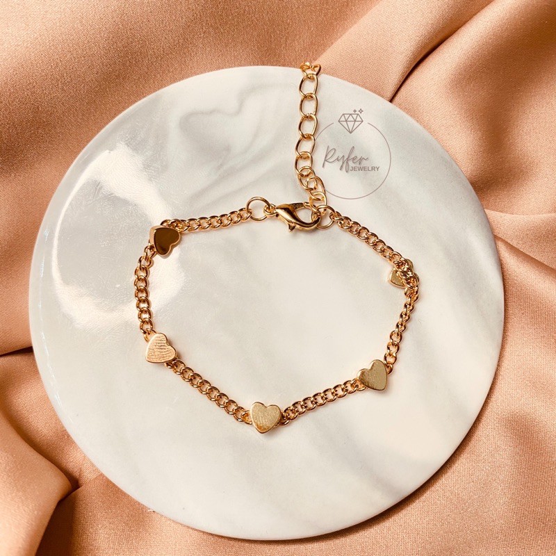 GELANG WANITA FASHION TITANIUM ANTI KARAT RYFERJEWELRY RJG0024-2