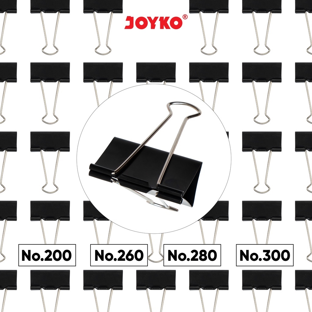 

Binder Clip Klip Penjepit Kertas Joyko Black 200 ~ 320