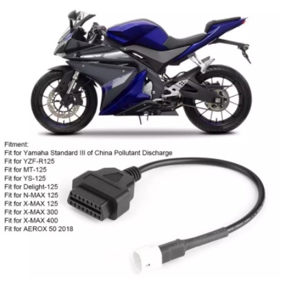 ODB2 obd yamaha kabel adapter obd yamaha 3 pin