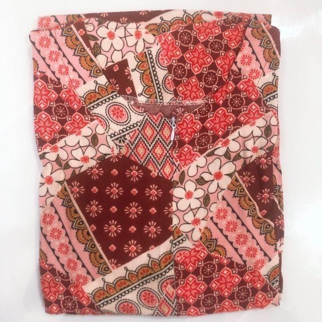 Fabiola Maxy - Gamis Rayon Viscose Ld105 Gamis Batik Original Serut Pinggang Busui / 099-5020