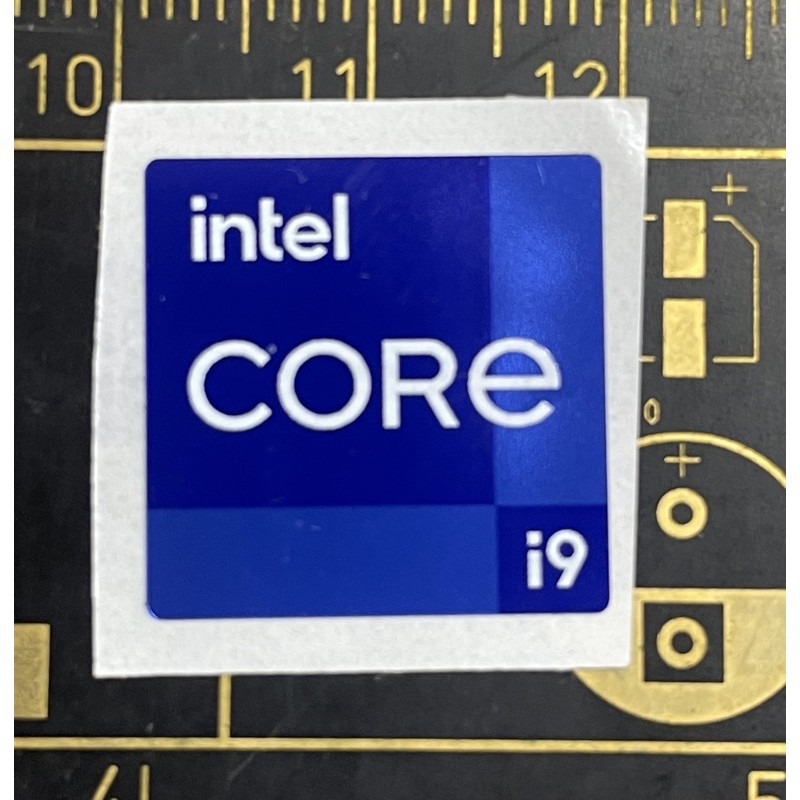 Sticker stiker logo intel Core i9 11th ori