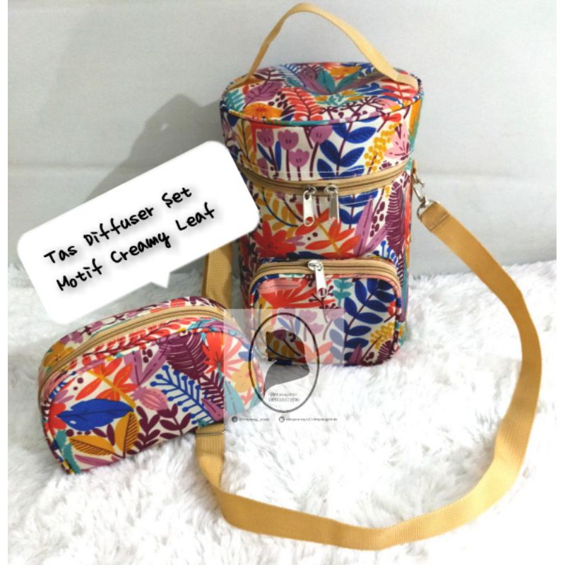 [READY] tas diffuser set young living desertmist dewdrop lantern diamond motif creamy leaf