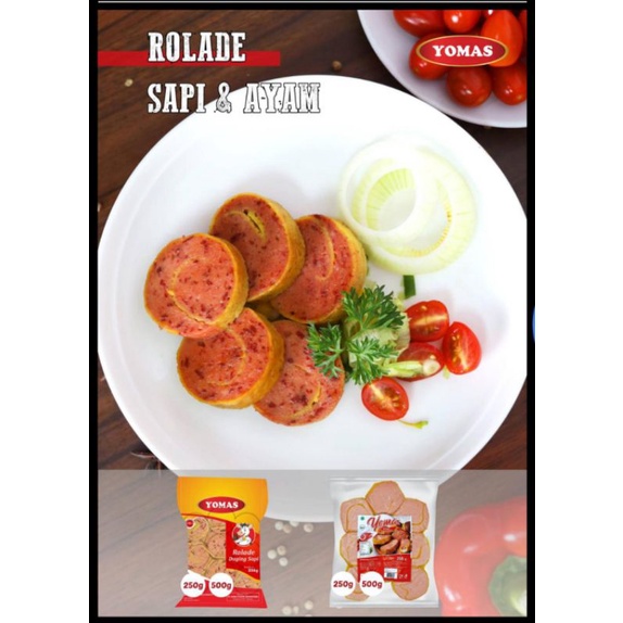 

Rolade Ayam Yomas 250gr Isi 9 pcs Frozen Food Makanan Beku