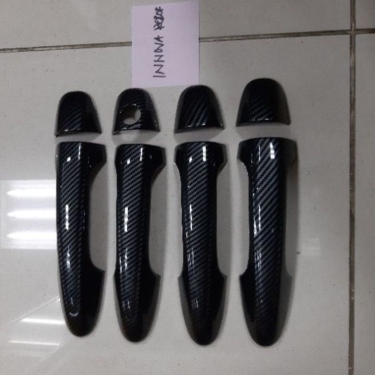 Cover handle mobil toyota INNOVA REBORN 2016-2021 CARBON