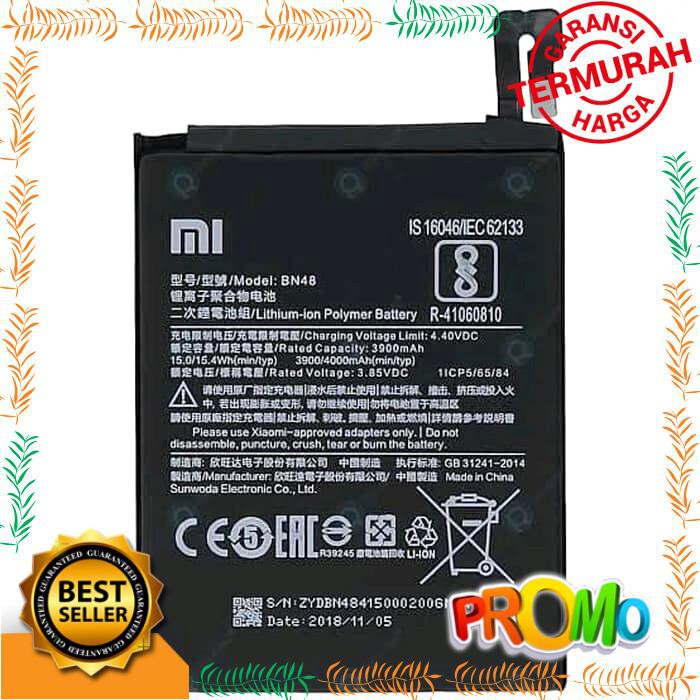 BATERAI XIAOMI REDMI NOTE 6 PRO BN48 ORIGINAL BATERAI BN48