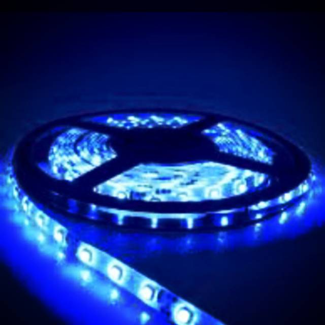 Led Strip 5050 IP33 Putih / Warm White / Biru  Lampu Hias Plafon