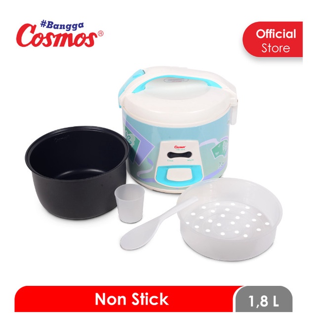 MAGIC COM COSMOS CRJ3302 RICE COOKER 1,8 LITER LOW WATT CRJ 3302 PENANAK NASI GARANSI RESMI CRJ-3302