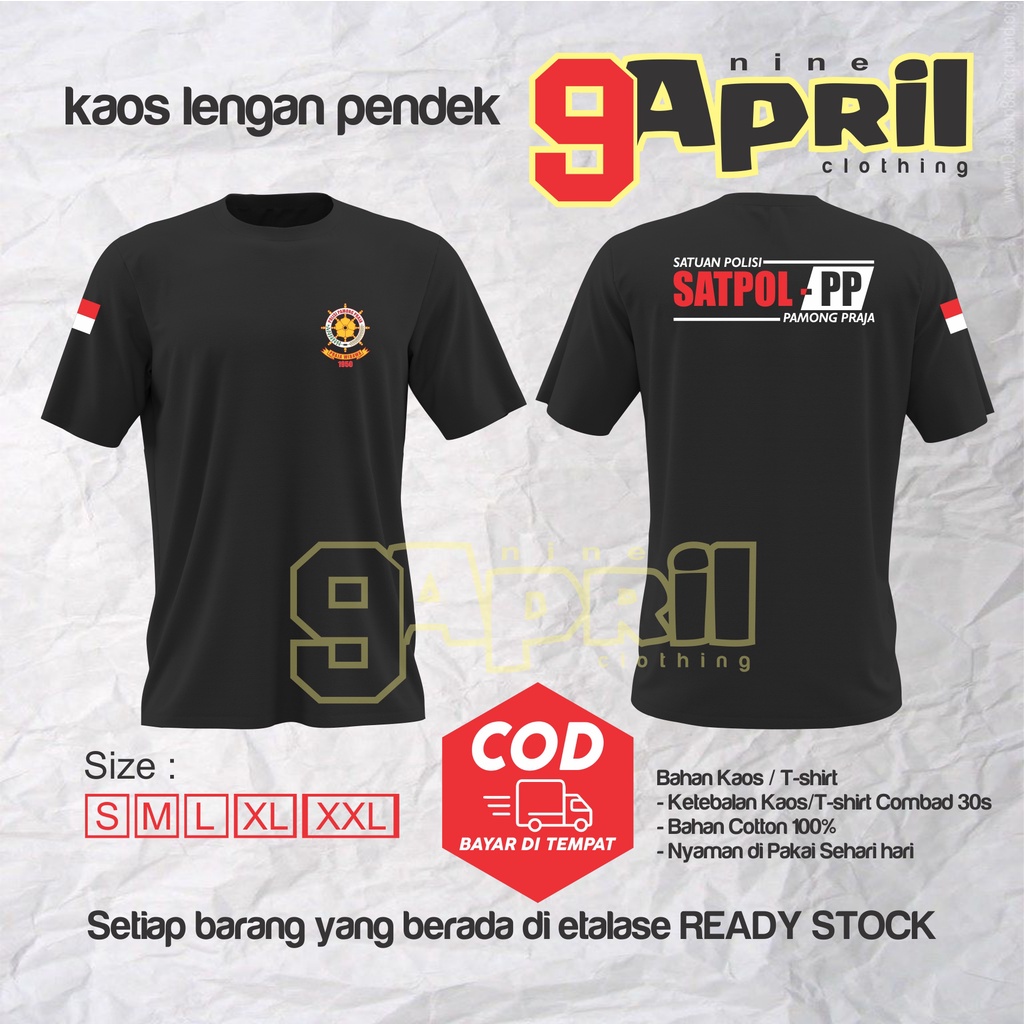 Kaos Satpol pp / Kaos Pol PP / Baju Kaos Satpol pp / Baju Kaos Pol pp