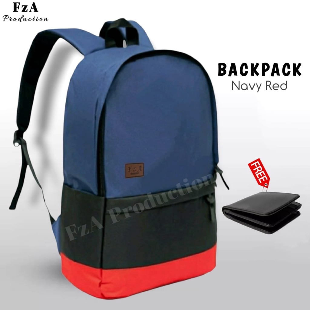 Big Promo..Tas Ransel Distro sekolah kuliah Kerja Pria 4286CV Tas Premium -  FzA FREE Dompet