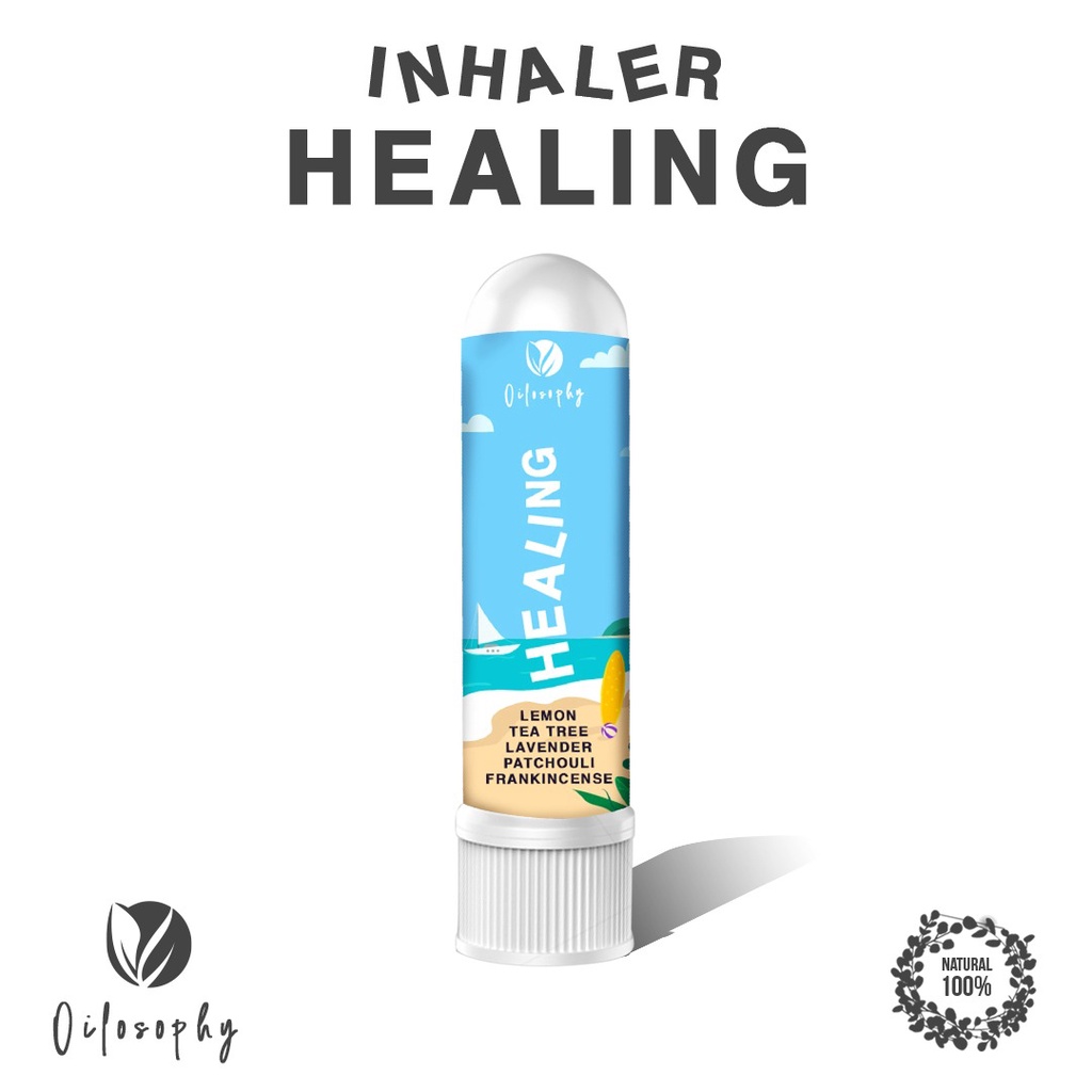 Inhaler Healing - Alat Hisap Hidung Inheler Aroma Terapi Pereda Stress Anti Cemas Anti Virus Penenang Pikiran Rileksasi Kepala Ampuh - Inhaler Kesehatan Terapi Pernapasan Atsiri Essensial Oil Aromaterapi Lavender Esential Oil Frankincense Oil Original COD