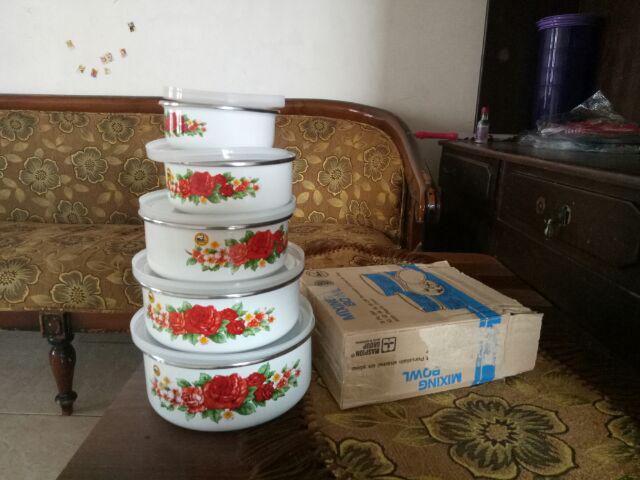 Rantang 5 Pcs Motif/ Mixing Bowl Maspion 5pcs
